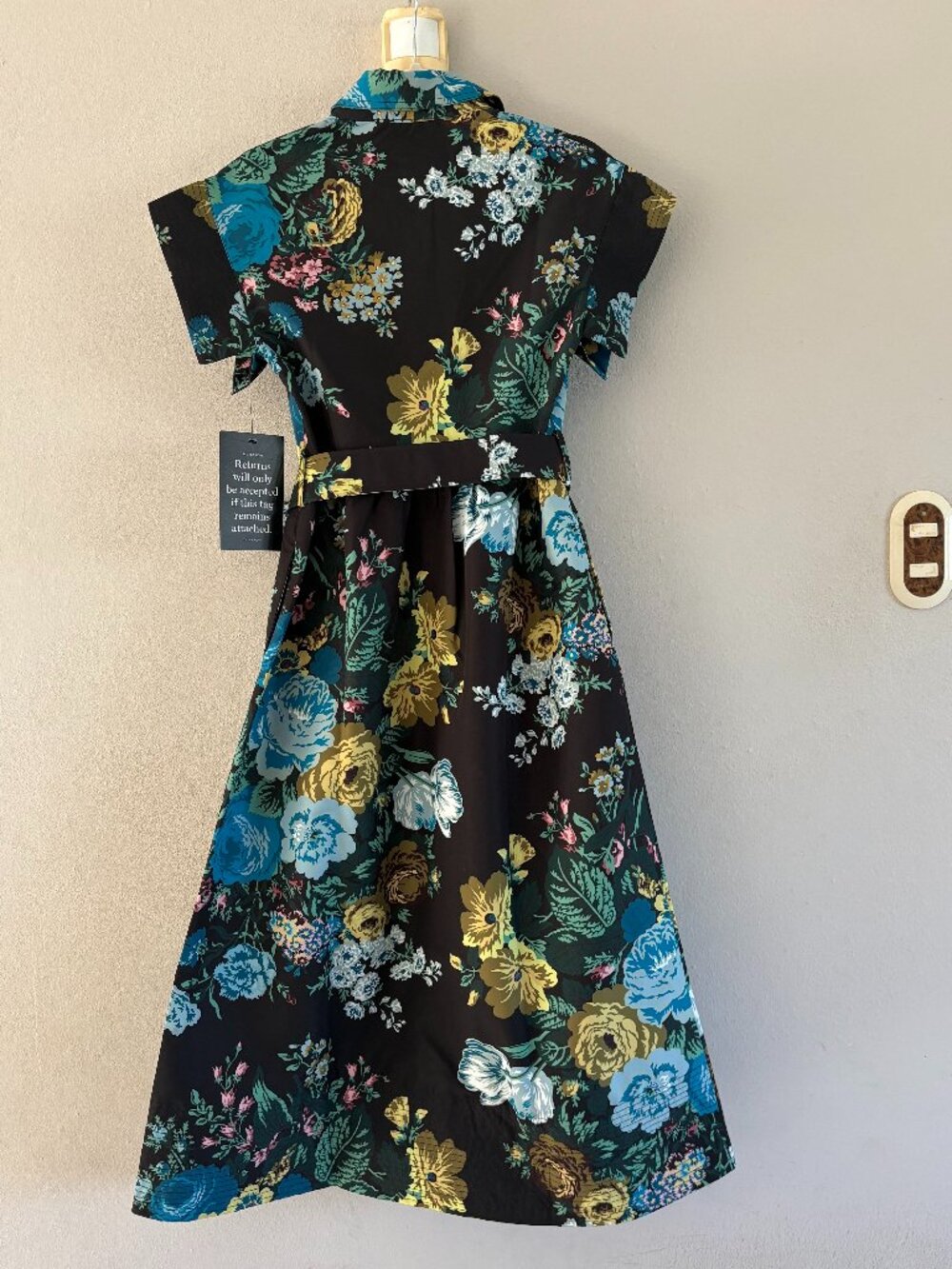 NWOT Tuckernuck Black Verdant Floral Chloe Dress - Picture 4 of 8